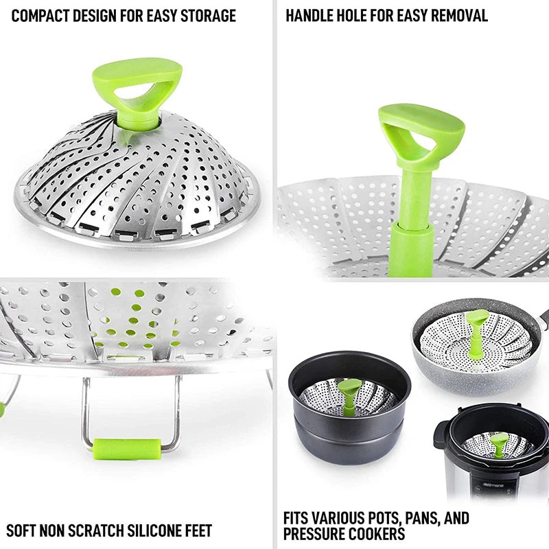 LotusFresh Steam Basket – Elevate Your Steaming Game with Precision and Ease!