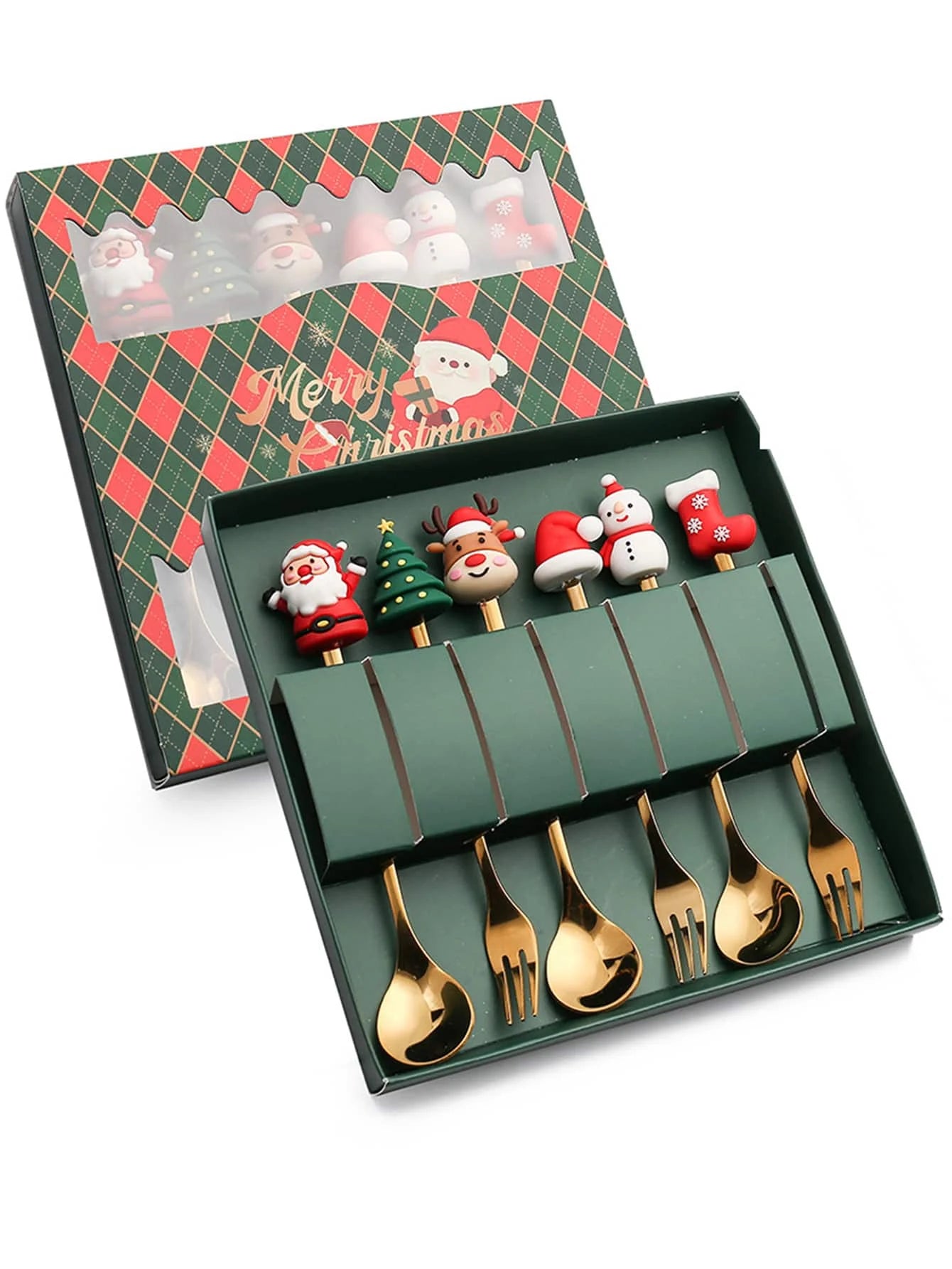 Christmas Cheer Fork &amp; Spoon Collection: Bring Festive Magic to Your TableChristmas Cheer Fork &amp; Spoon Collection: Bring Festive Magic to Your Table