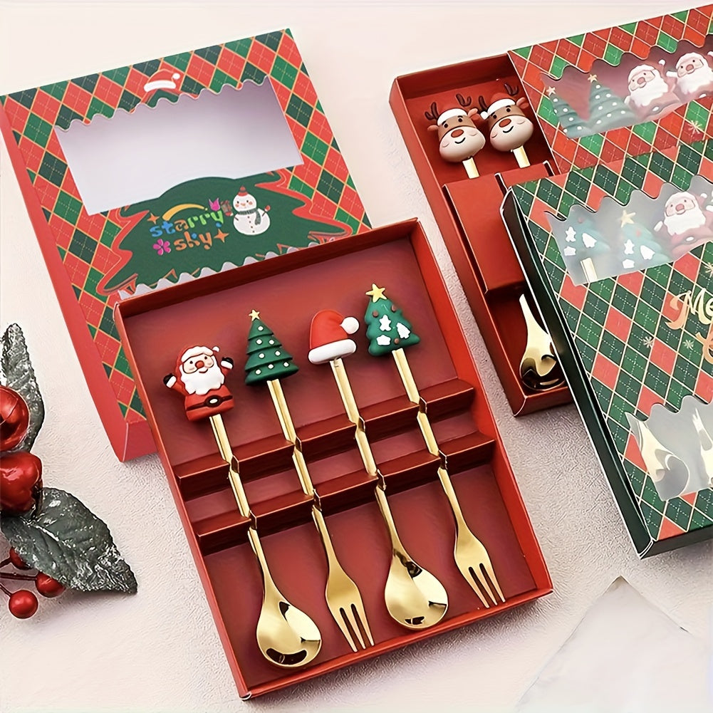 Christmas Cheer Fork &amp; Spoon Collection: Bring Festive Magic to Your TableChristmas Cheer Fork &amp; Spoon Collection: Bring Festive Magic to Your Table