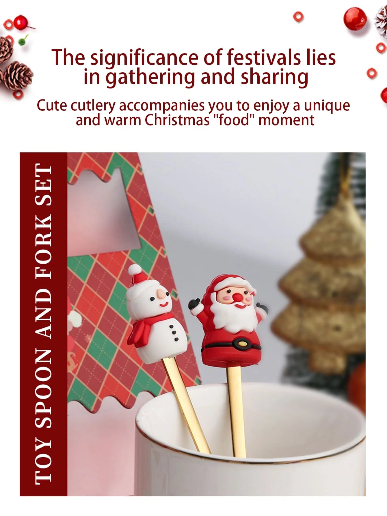 Christmas Cheer Fork &amp; Spoon Collection: Bring Festive Magic to Your TableChristmas Cheer Fork &amp; Spoon Collection: Bring Festive Magic to Your Table