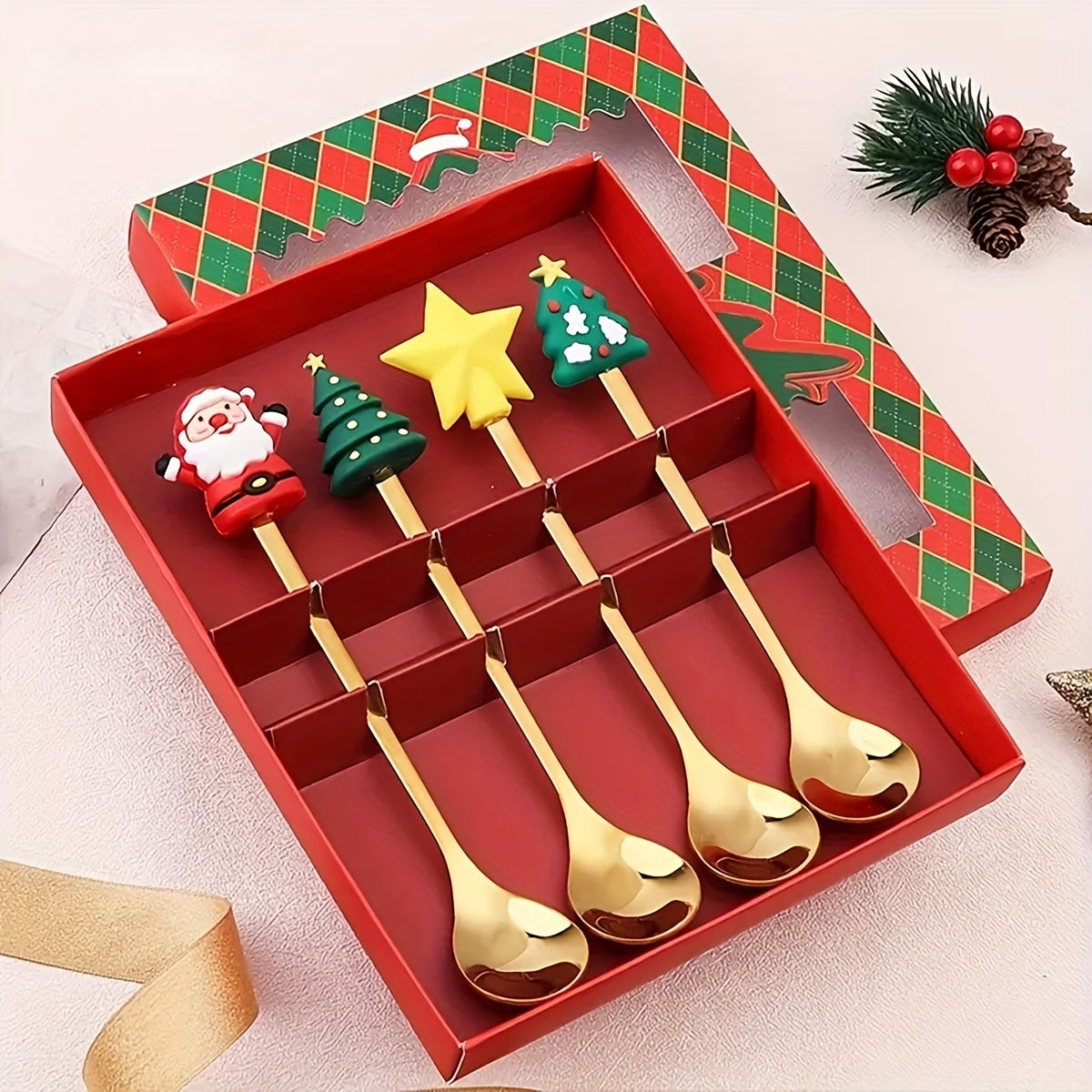 Christmas Cheer Fork &amp; Spoon Collection: Bring Festive Magic to Your TableChristmas Cheer Fork &amp; Spoon Collection: Bring Festive Magic to Your Table